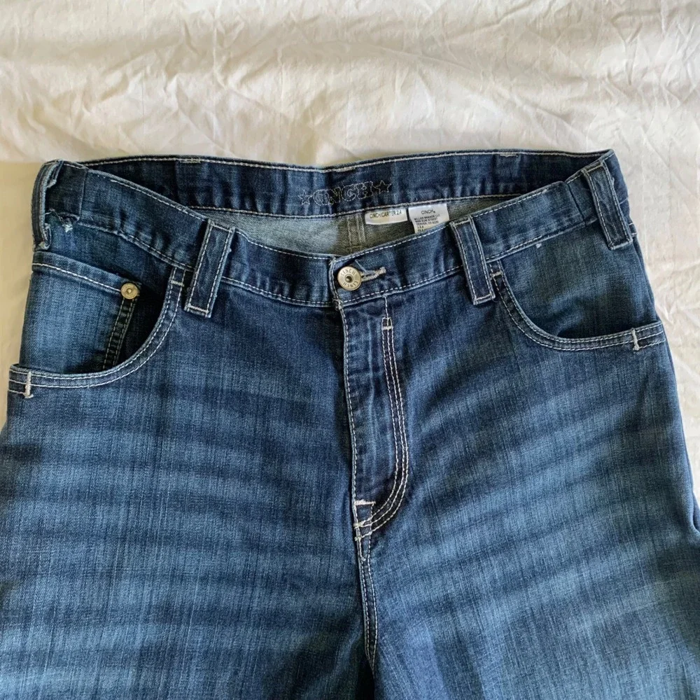 Cinch 42x34 Carter 2.4 Jeans Dark Wash Relaxed Bootcut MB71934005 Mens Denim